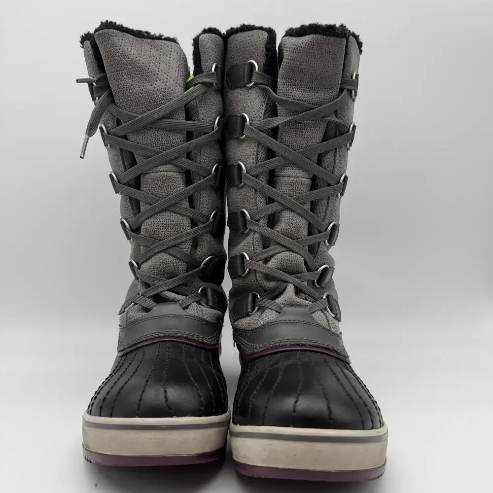 Sorel Tivoli Waterproof Winter Snow Boots Womens Gray Size 10 - Picture 2 of 11